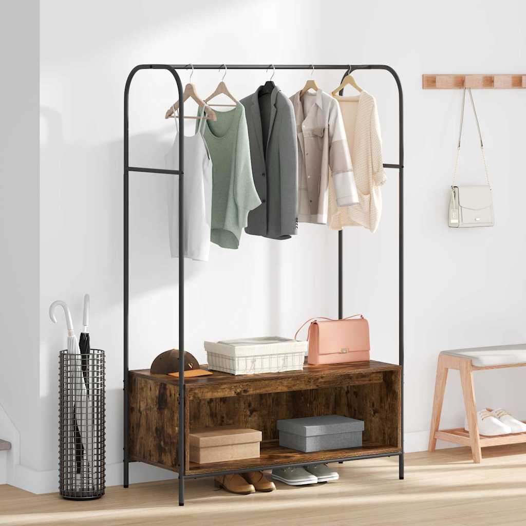 Porte-vêtements Chêne brun 100 x 44 x 160 cm Bois d'ingénierie - XIOS
