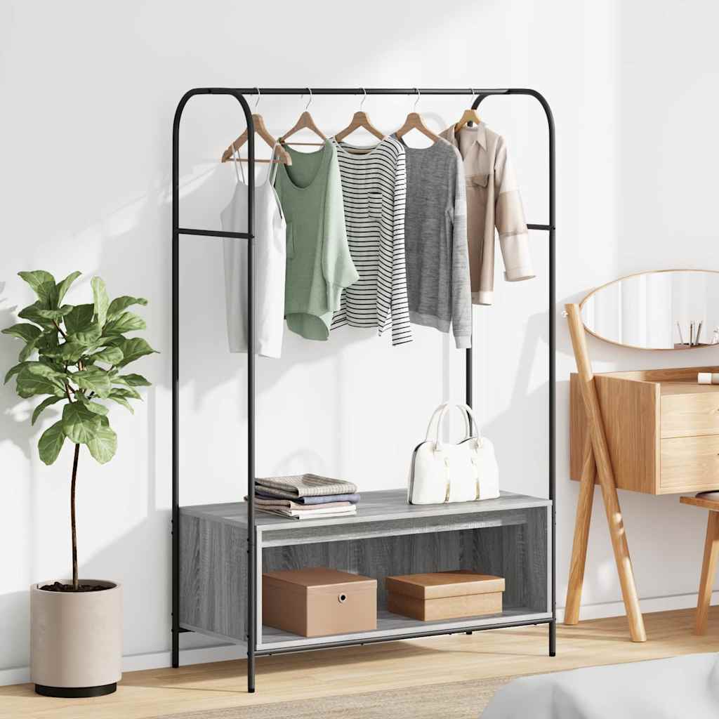 Porte-vêtements Gris 100 x 44 x 160 cm Bois d'ingénierie - XIOS
