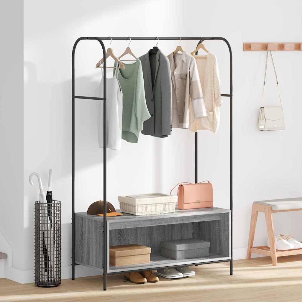Porte-vêtements Gris 100 x 44 x 160 cm Bois d'ingénierie - XIOS