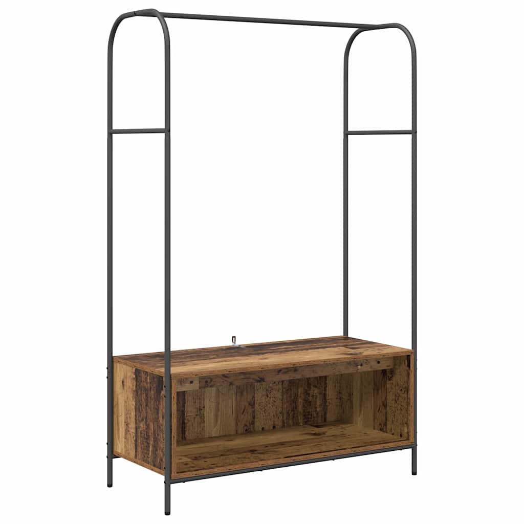 Porte-vêtements Chêne brun 100 x 44 x 160 cm Bois d'ingénierie - XIOS