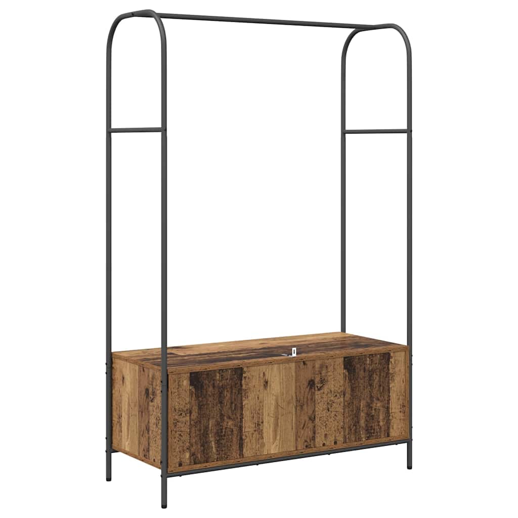 Porte-vêtements Chêne brun 100 x 44 x 160 cm Bois d'ingénierie - XIOS