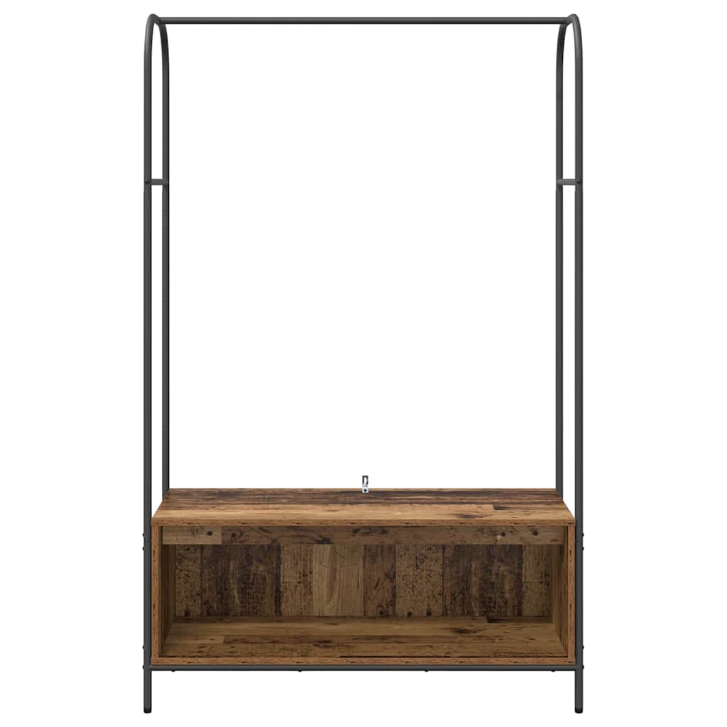 Porte-vêtements Chêne brun 100 x 44 x 160 cm Bois d'ingénierie - XIOS