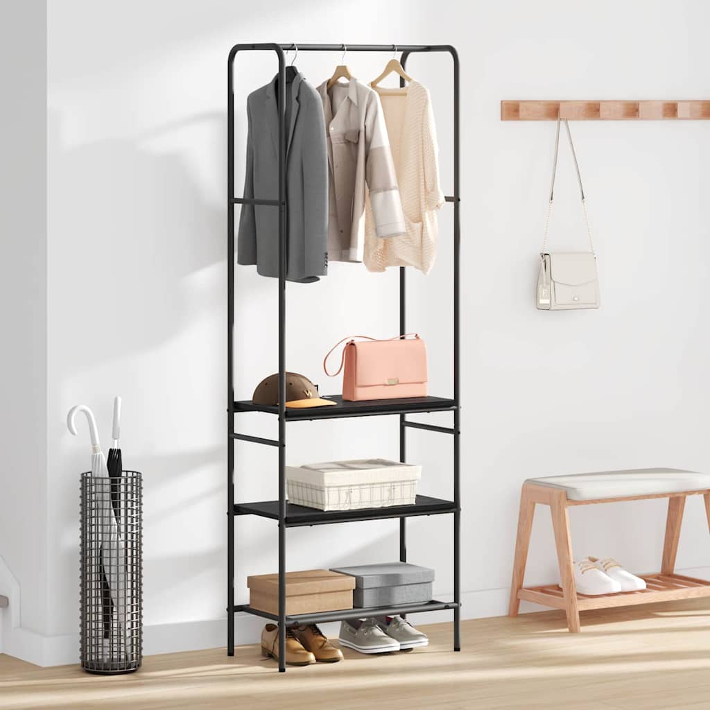 Porte-vêtements Chêne noir 60 x 30 x 171 cm Bois d'ingénierie - XIOS