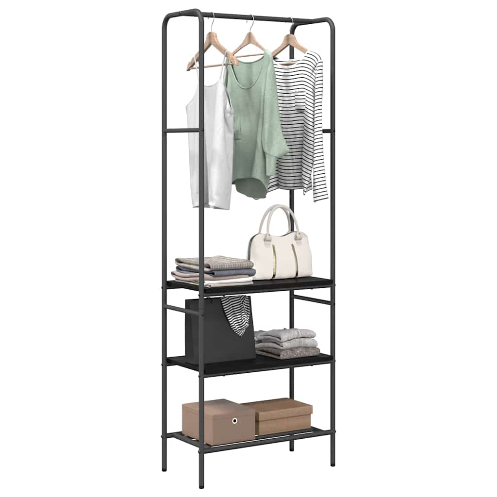 Porte-vêtements Chêne noir 60 x 30 x 171 cm Bois d'ingénierie - XIOS