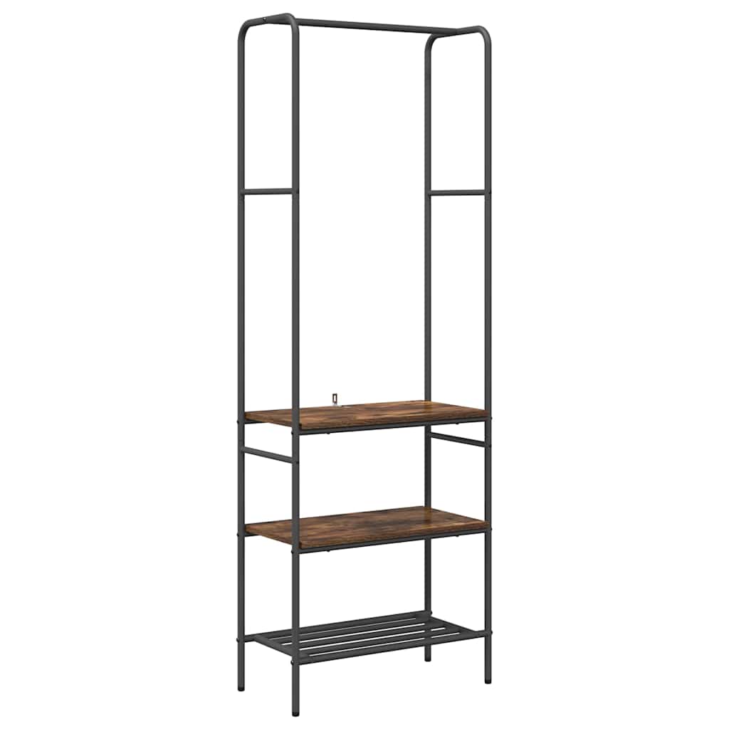 Porte-vêtements Chêne fumé 60 x 30 x 171 cm Bois d'ingénierie - XIOS
