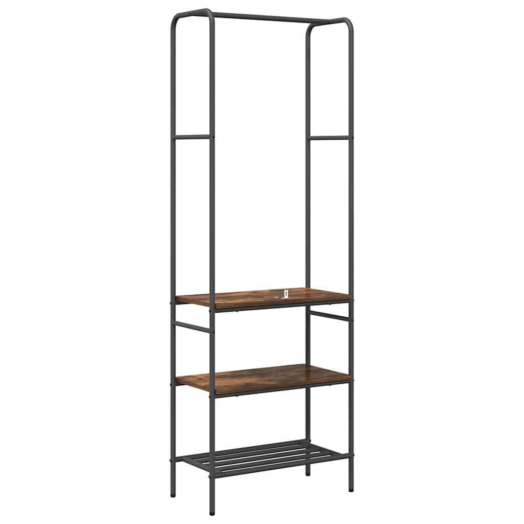 Porte-vêtements Chêne fumé 60 x 30 x 171 cm Bois d'ingénierie - XIOS