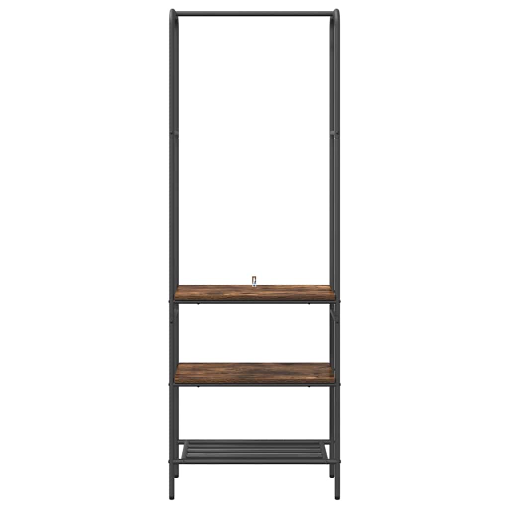 Porte-vêtements Chêne fumé 60 x 30 x 171 cm Bois d'ingénierie - XIOS