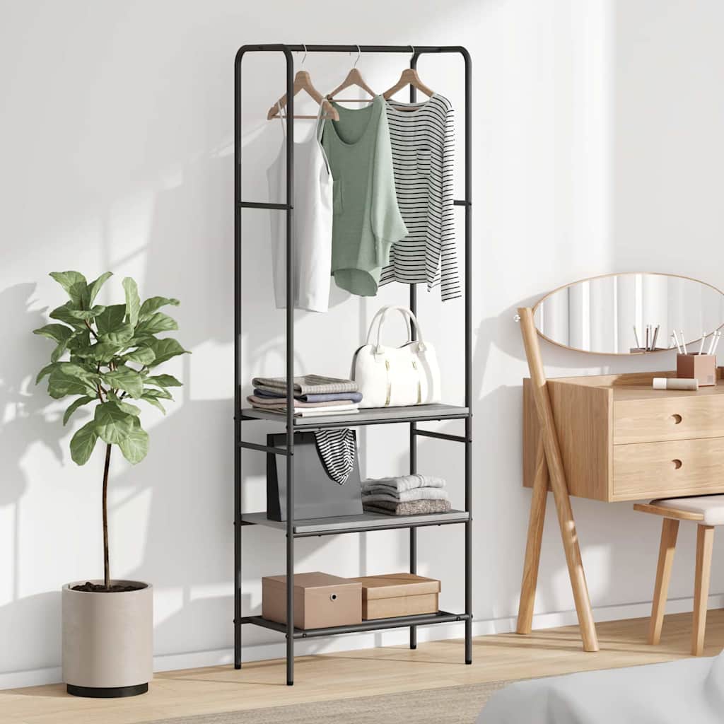 Porte-vêtements Sonoma gris 60 x 30 x 171 cm Bois d'ingénierie