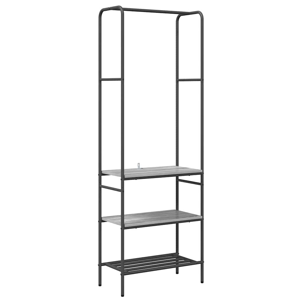 Porte-vêtements Sonoma gris 60 x 30 x 171 cm Bois d'ingénierie