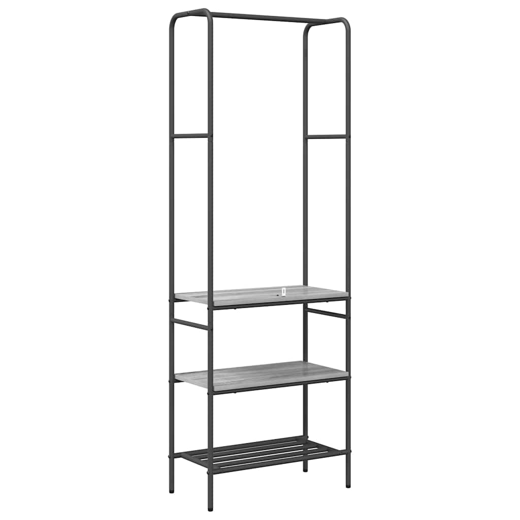 Porte-vêtements Sonoma gris 60 x 30 x 171 cm Bois d'ingénierie