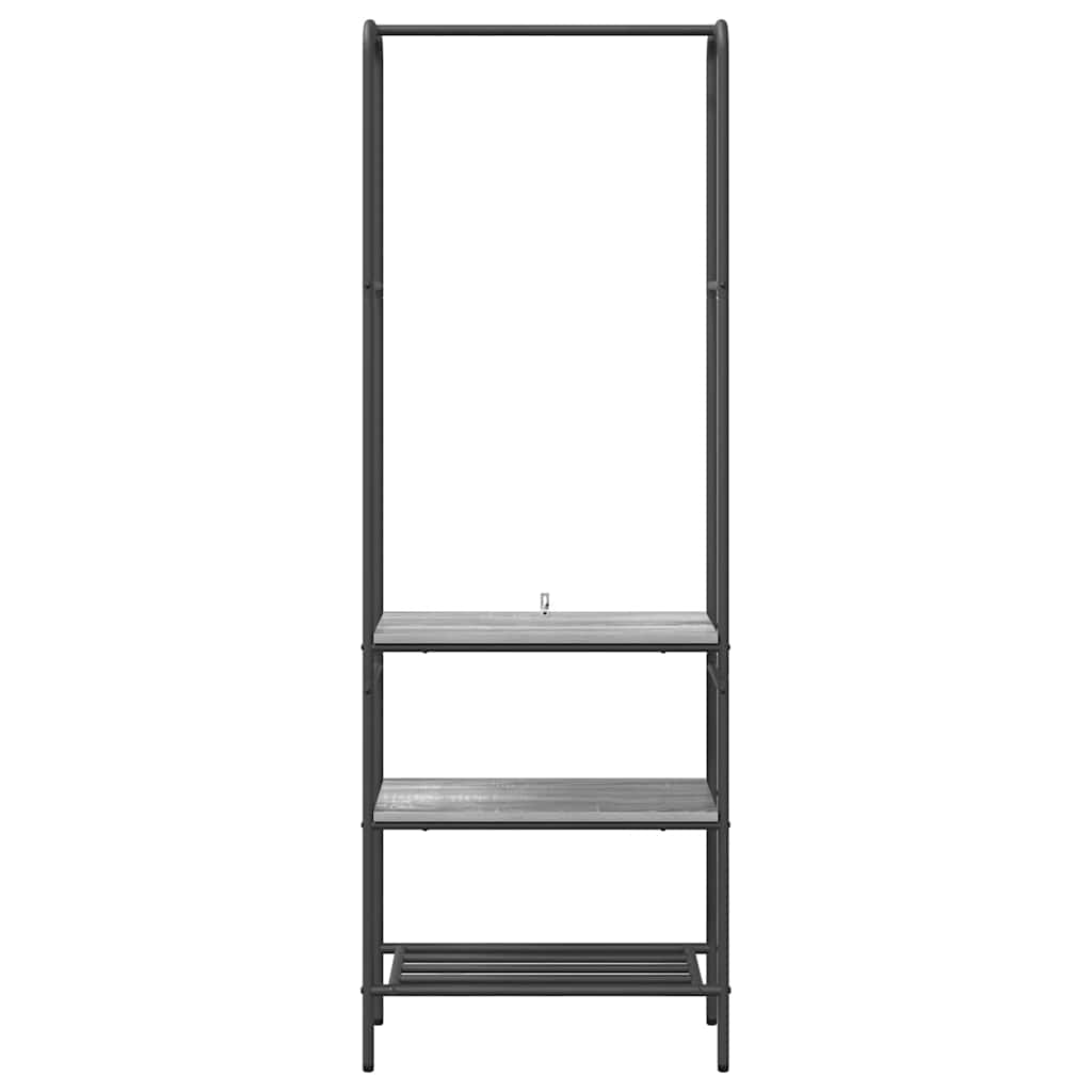 Porte-vêtements Sonoma gris 60 x 30 x 171 cm Bois d'ingénierie
