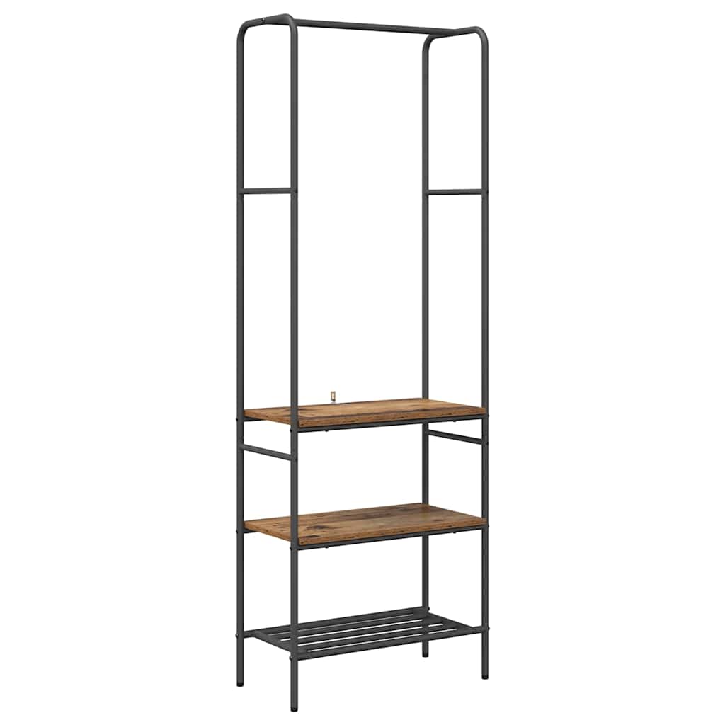 Porte-vêtements Bois ancien 60 x 30 x 171 cm Bois d'ingénierie