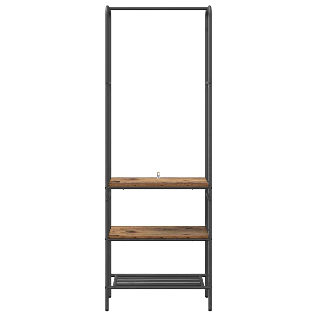 Porte-vêtements Bois ancien 60 x 30 x 171 cm Bois d'ingénierie