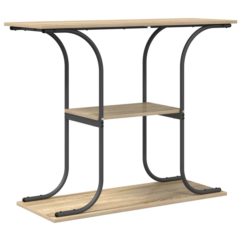 Table console Chêne sonoma 101 x 35 x 80.5 cm Bois d'ingénierie - XIOS