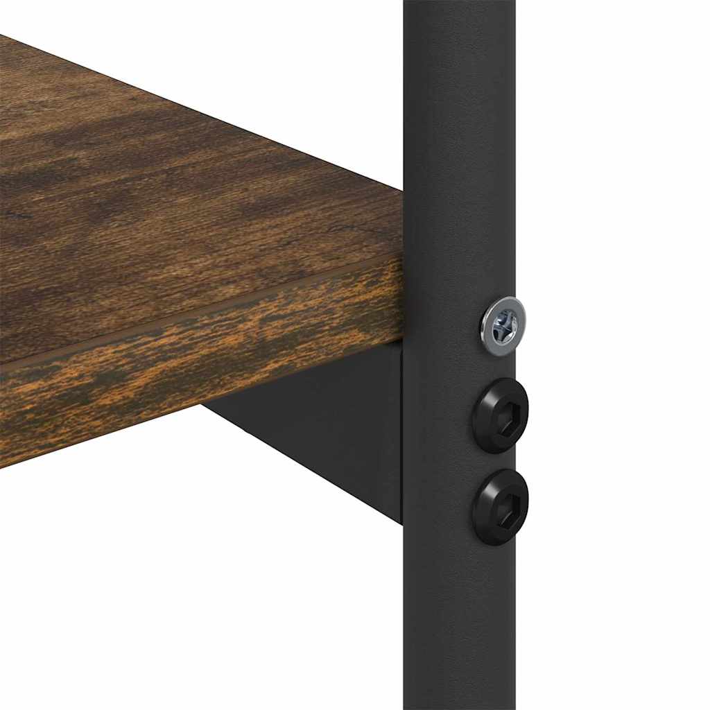 Table console Chêne fumé 101 x 35 x 80.5 cm Bois d'ingénierie - XIOS