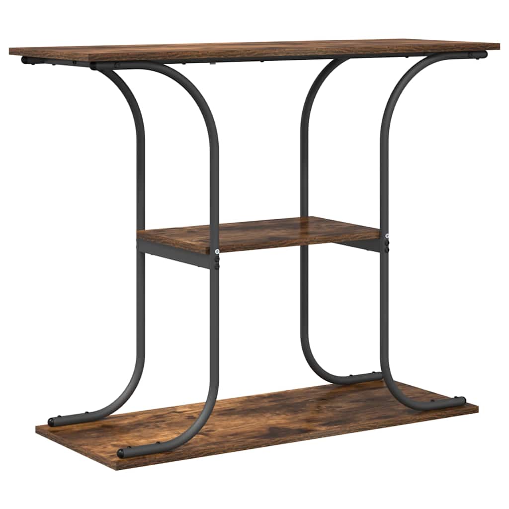 Table console Chêne fumé 101 x 35 x 80,5 cm Bois d'ingénierie - XIOS