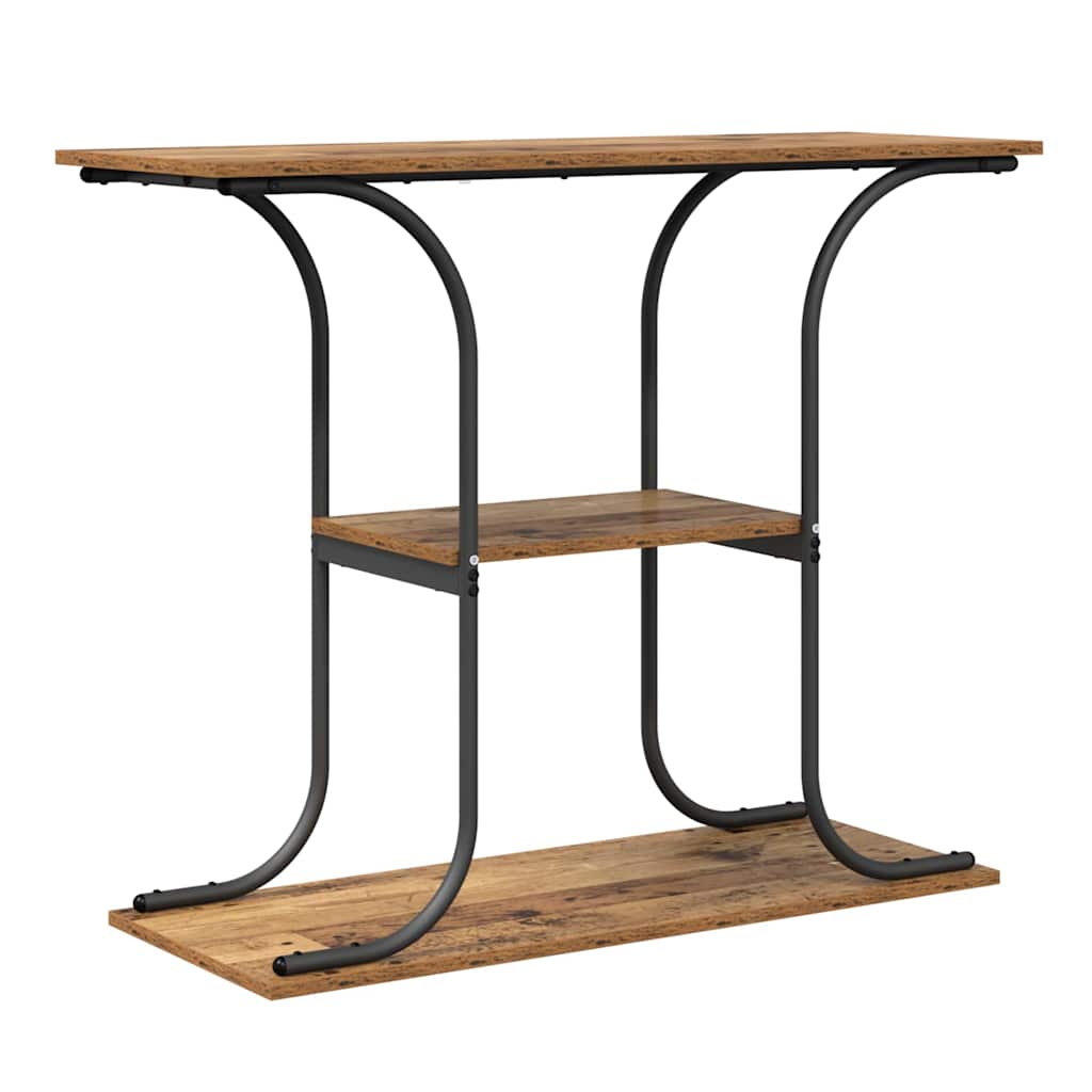 Table console Bois ancien 101 x 35 x 80,5 cm Bois d'ingénierie - XIOS