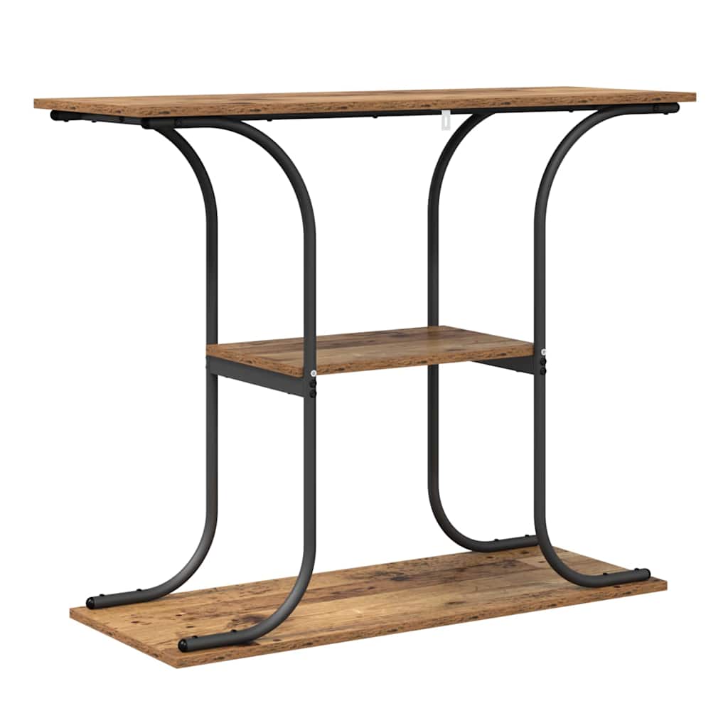 Table console Bois ancien 101 x 35 x 80,5 cm Bois d'ingénierie - XIOS