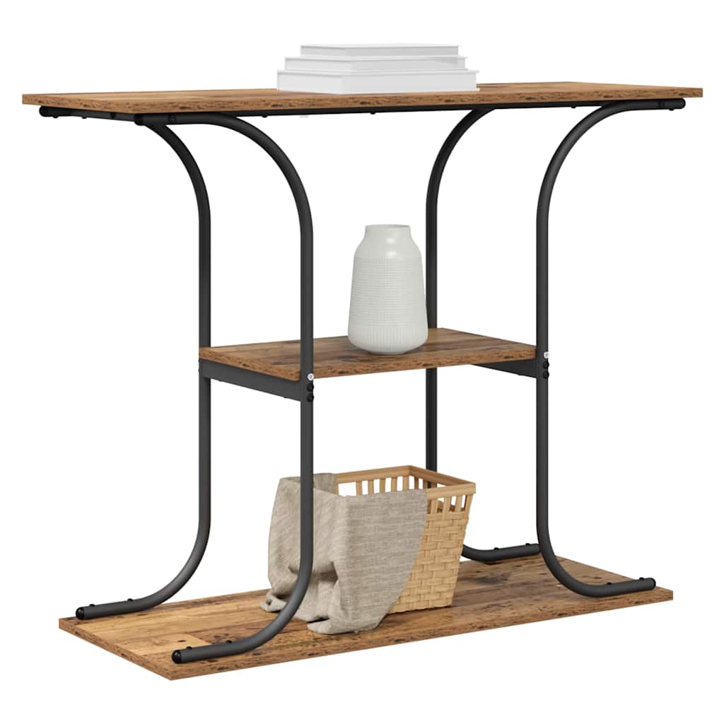 Table console Bois ancien 101 x 35 x 80,5 cm Bois d'ingénierie - XIOS