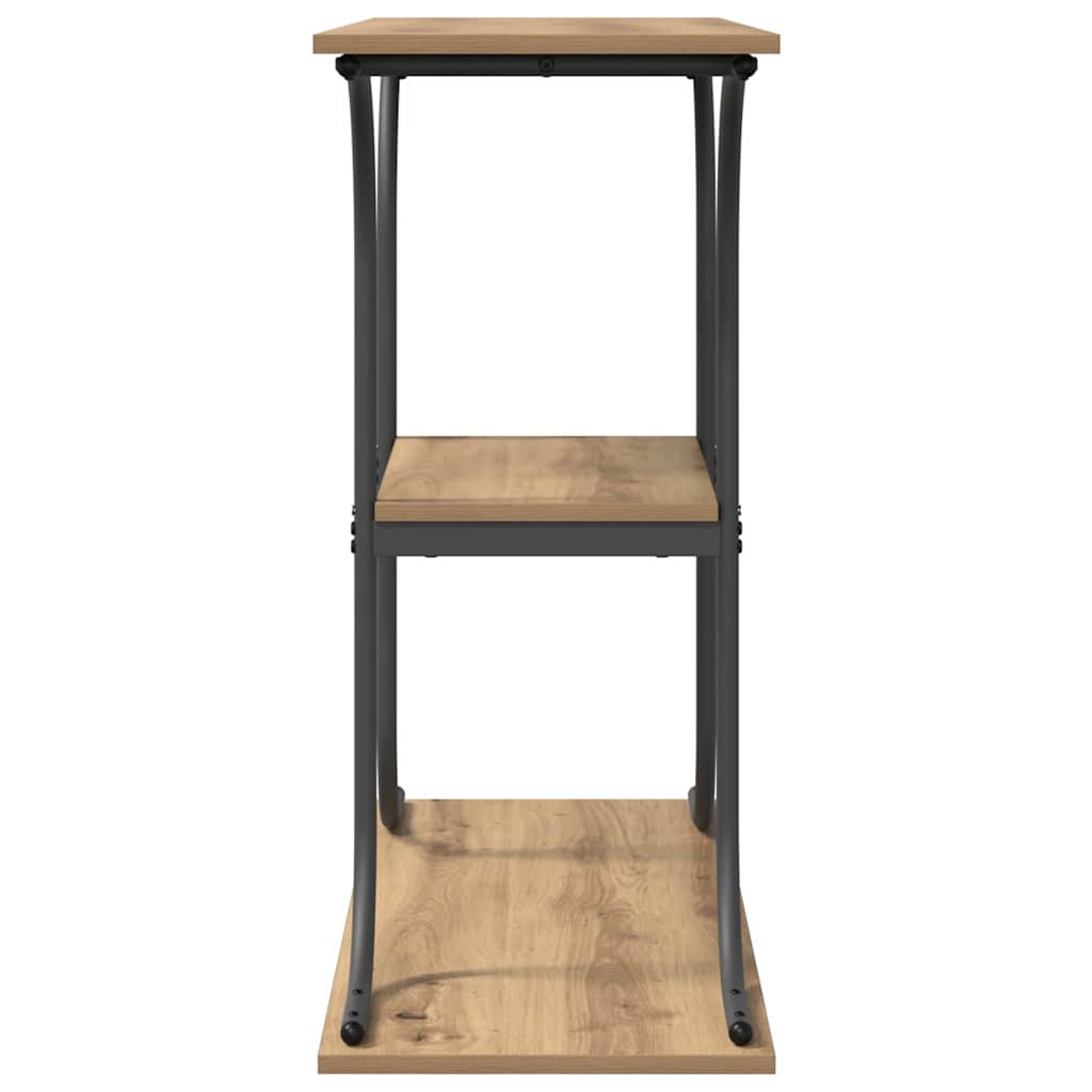 Table console avec étagère chêne artisanal 101 x 35 x 80.5 cm - XIOS