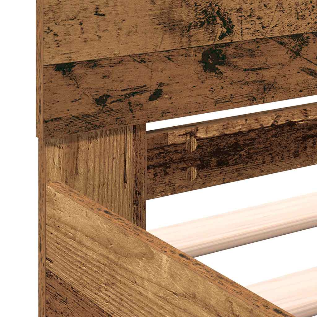 Cadre de lit Bois ancien 203 x 185 x 70 cm Bois d'ingénierie - XIOS