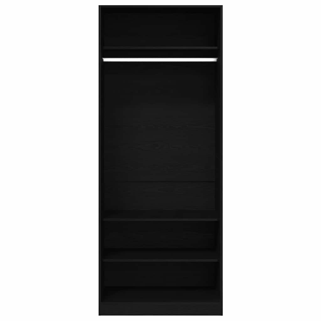 Armoire Chêne Noir 80 x 50 x 200 cm Bois d'ingénierie - XIOS