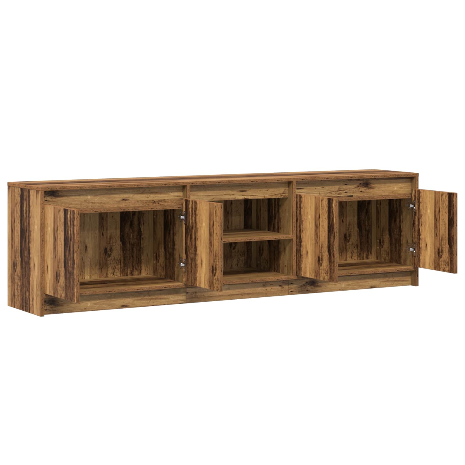 Unites TV 2 pcs Marron 180 x 34 x 50 cm Bois d'ingénierie - XIOS