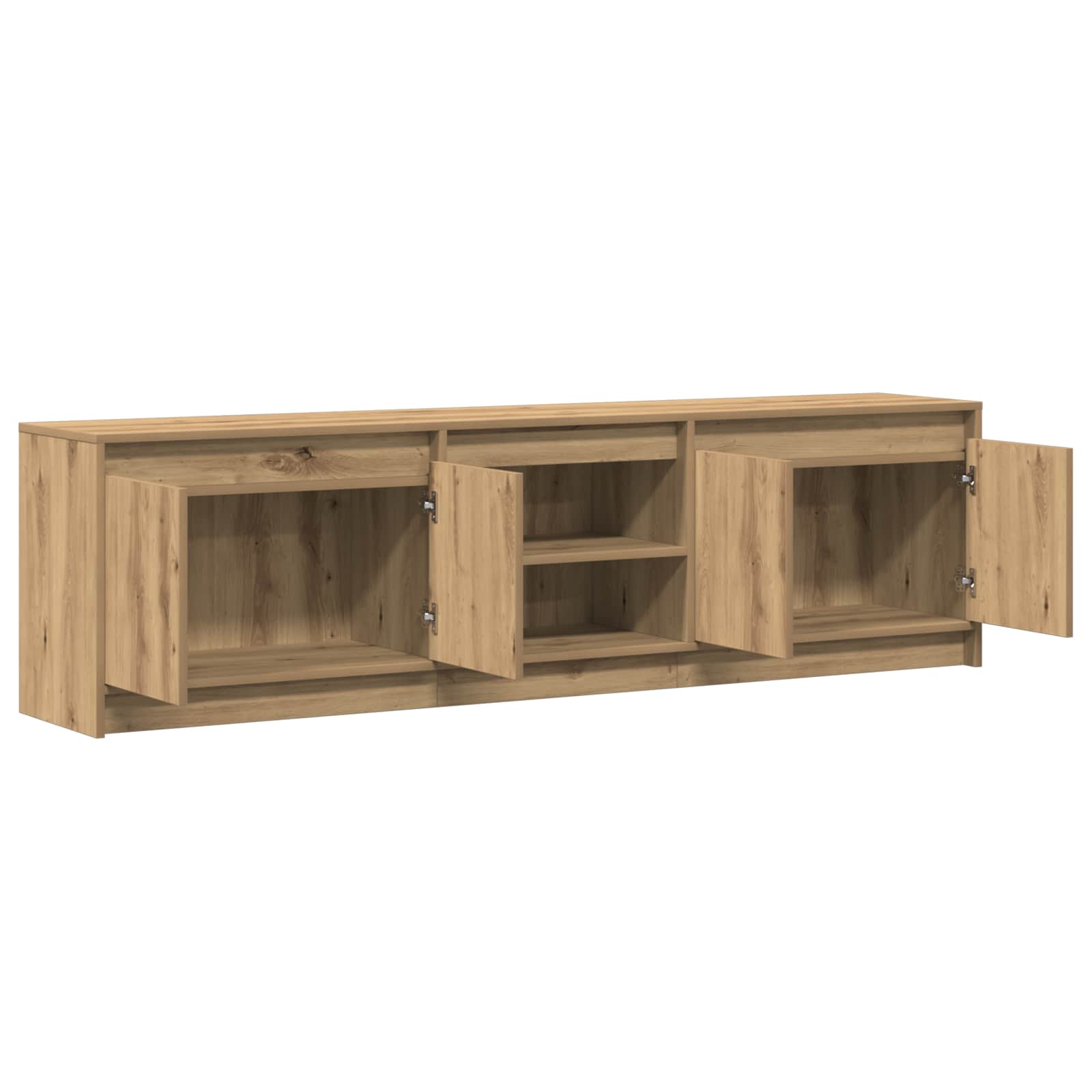 Unites TV 2 pcs Marron 180 x 34 x 50 cm Bois d'ingénierie - XIOS