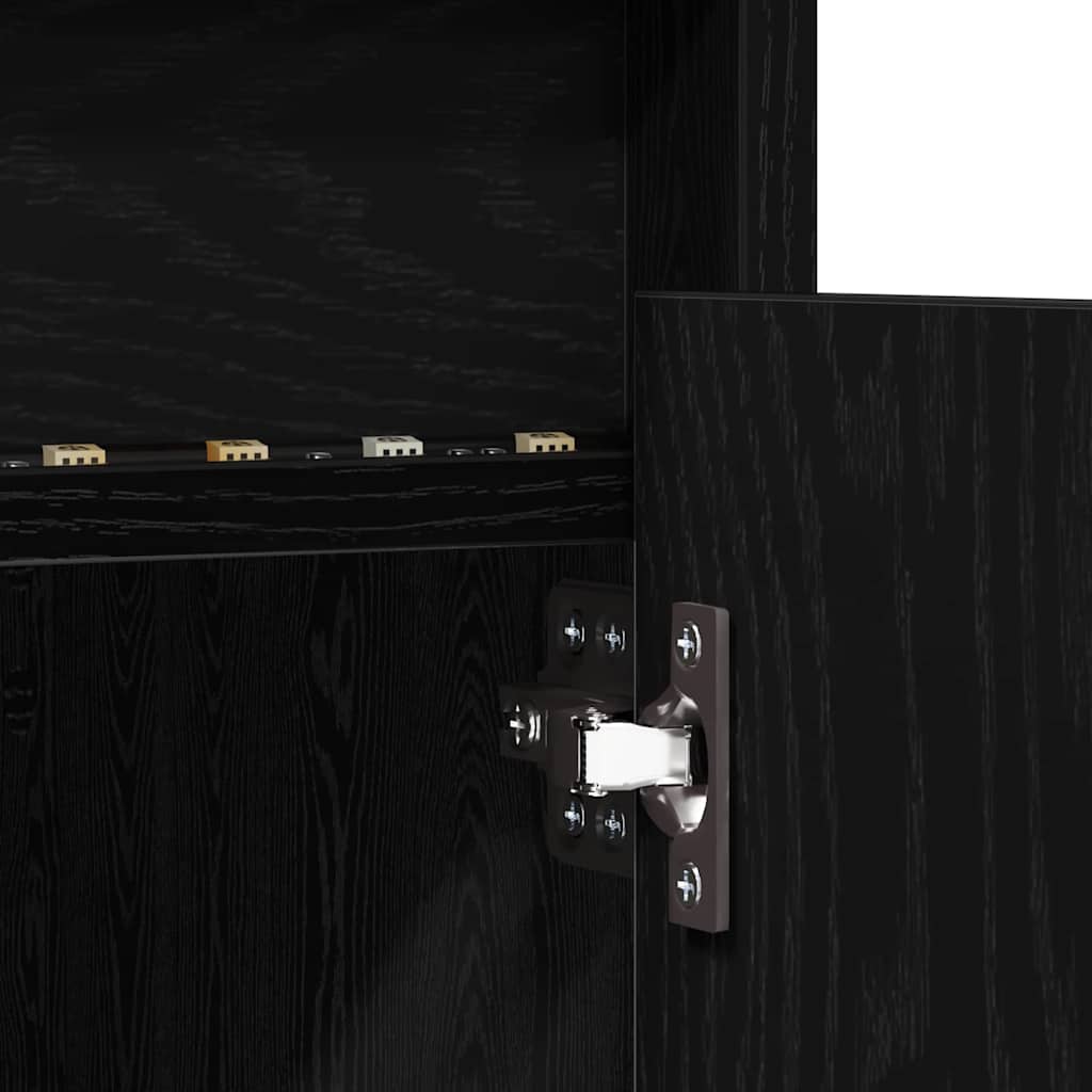 Meuble TV Noir 182 x 34 x 50 cm Bois d'ingénierie - XIOS