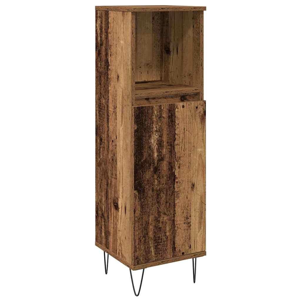 Ensemble de mobilier de salle de bain 3 pc Bois Ancien