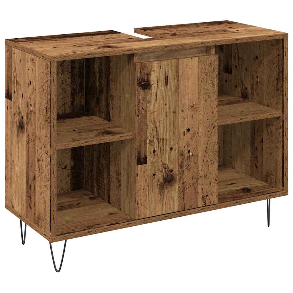 Ensemble de mobilier de salle de bain 3 pc Bois Ancien