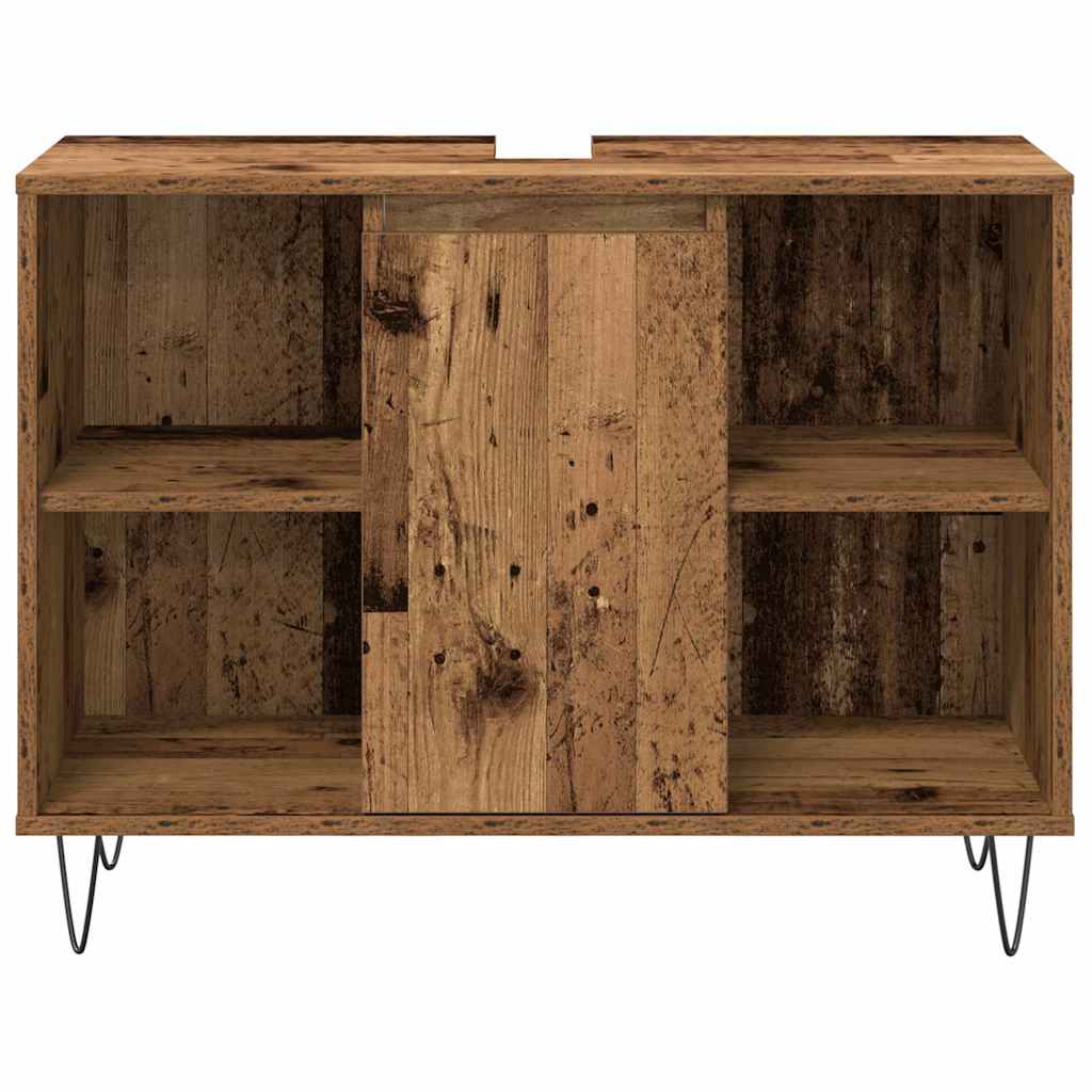 Ensemble de mobilier de salle de bain 3 pc Bois Ancien
