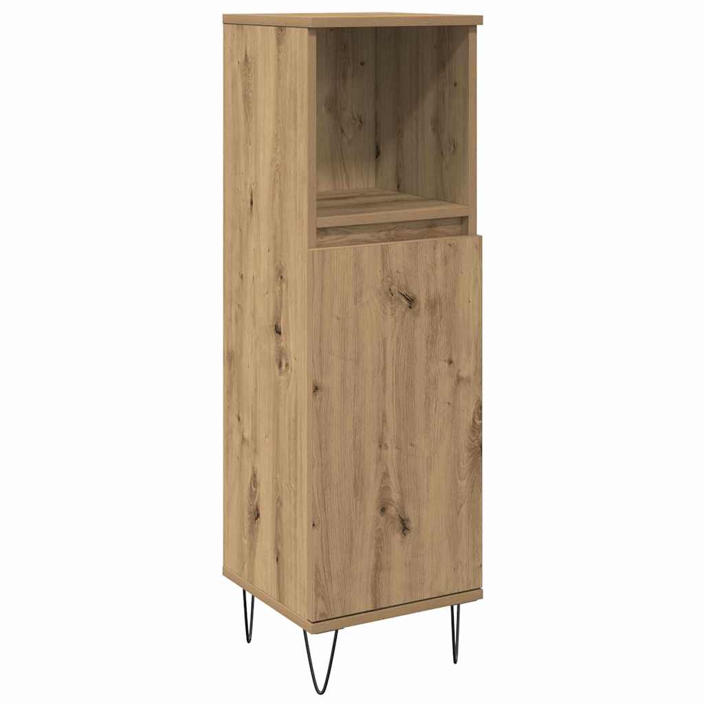 Ensemble de mobilier de salle de bain 3 pc Chêne artisanal