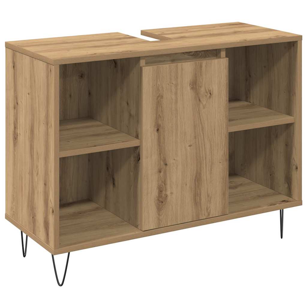 Ensemble de mobilier de salle de bain 3 pc Chêne artisanal