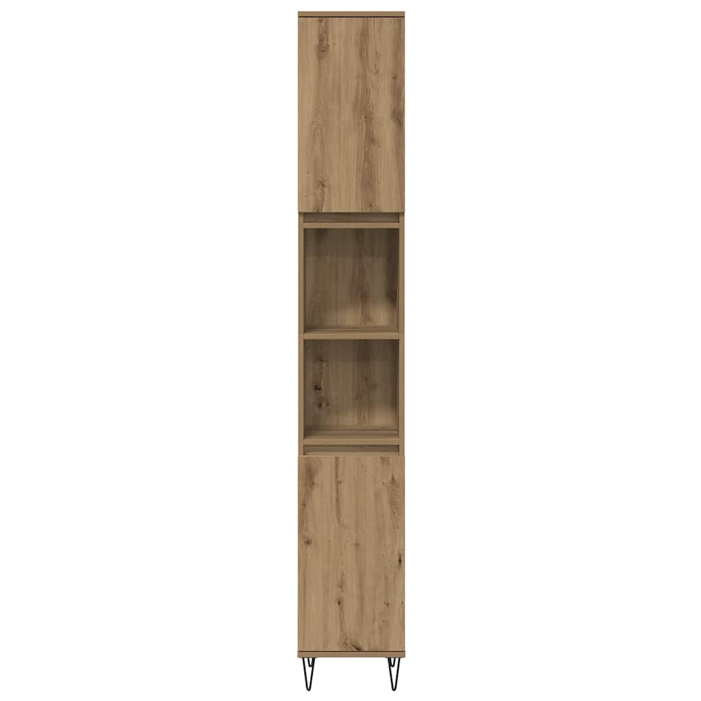 Ensemble de mobilier de salle de bain 3 pc Chêne artisanal