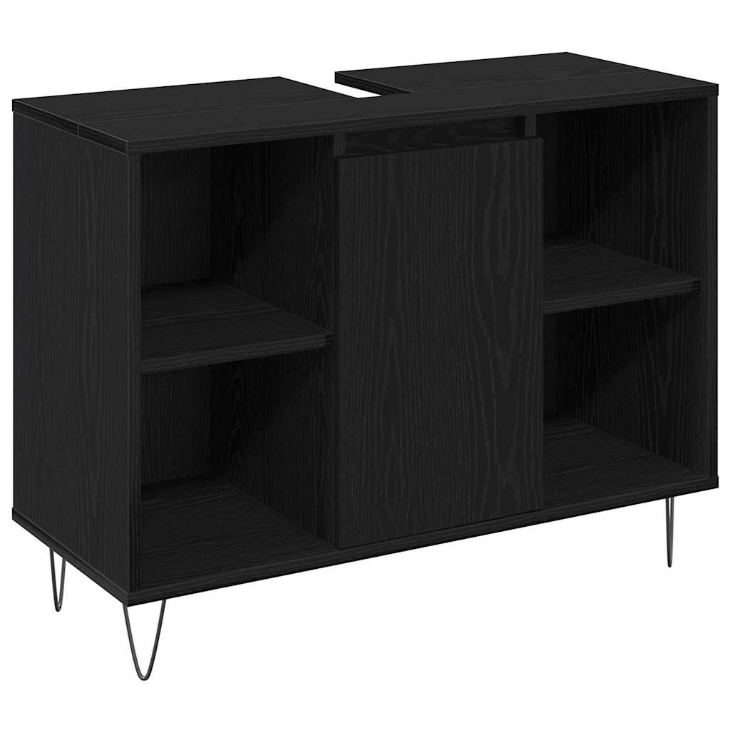 Ensemble de mobilier de salle de bain 3 pc Chêne noir