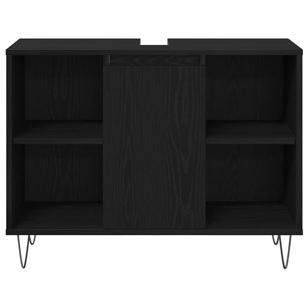 Ensemble de mobilier de salle de bain 3 pc Chêne noir