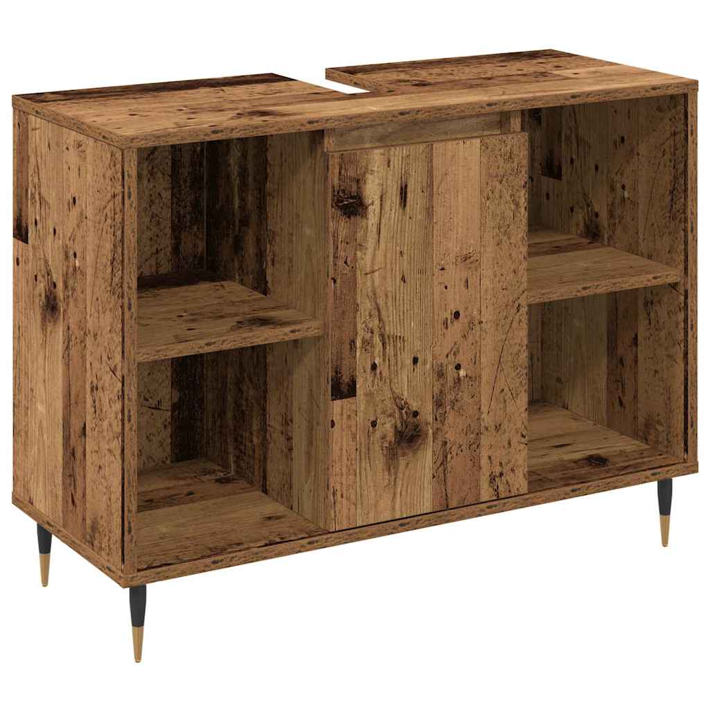 Ensemble de mobilier de salle de bain 3 pc Bois Ancien