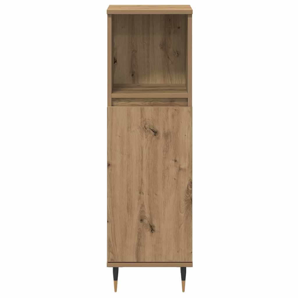 Ensemble de mobilier de salle de bain 3 pc Chêne artisanal