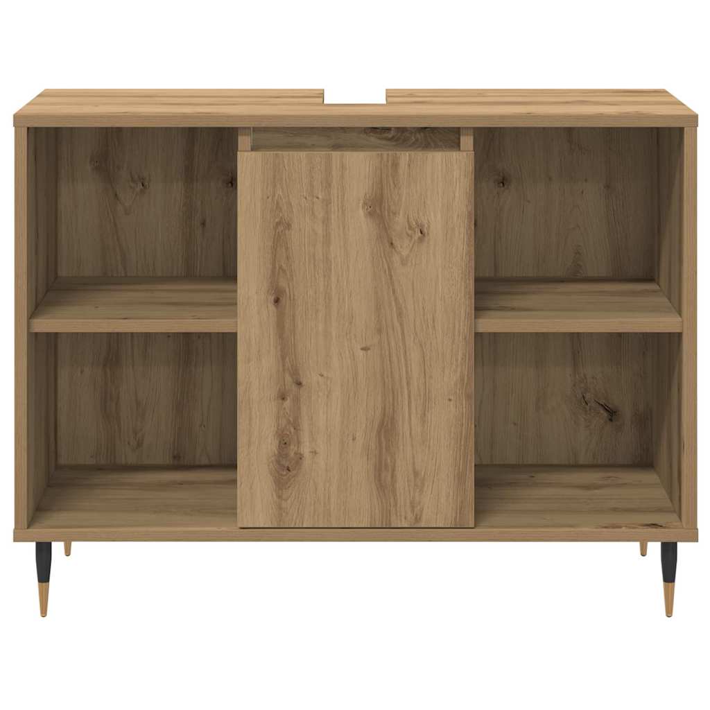 Ensemble de mobilier de salle de bain 3 pc Chêne artisanal