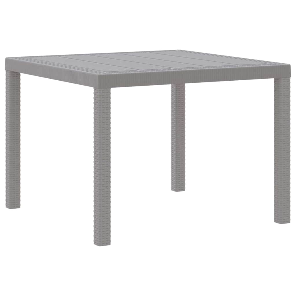 Ensemble de salle à manger pour jardin 5 pc Gris clair - XIOS