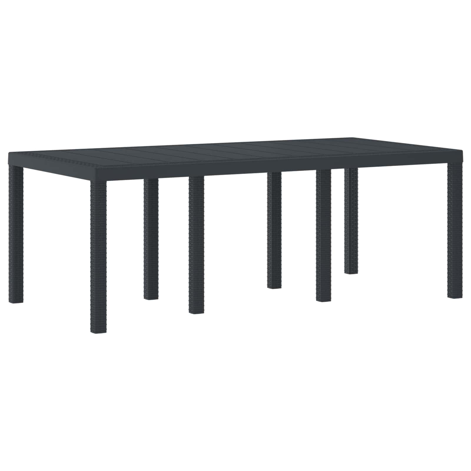 Ensemble de salle à manger pour jardin 9 pcs Anthracite - XIOS