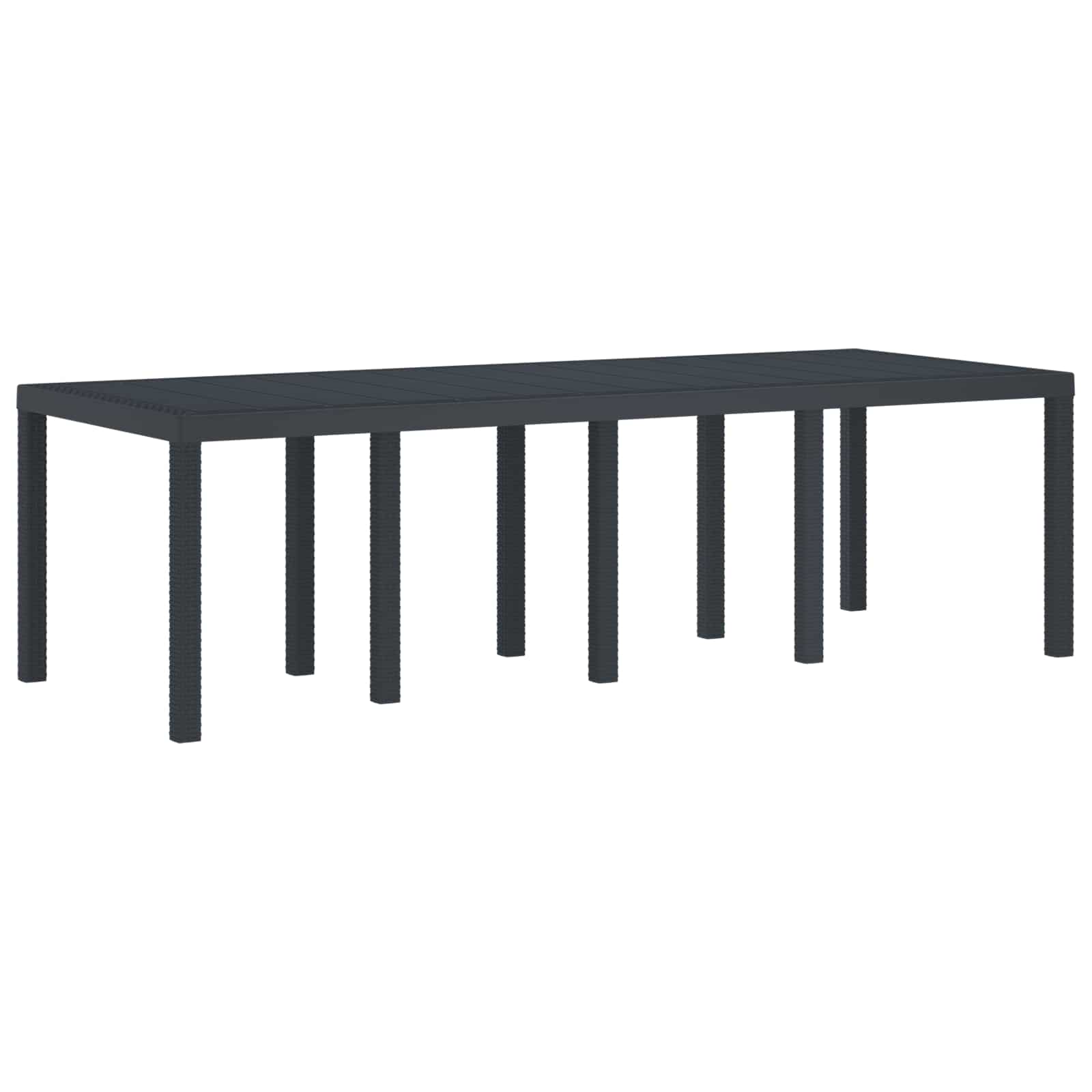 Ensemble de salle à manger pour jardin 11 pcs Anthracite - XIOS