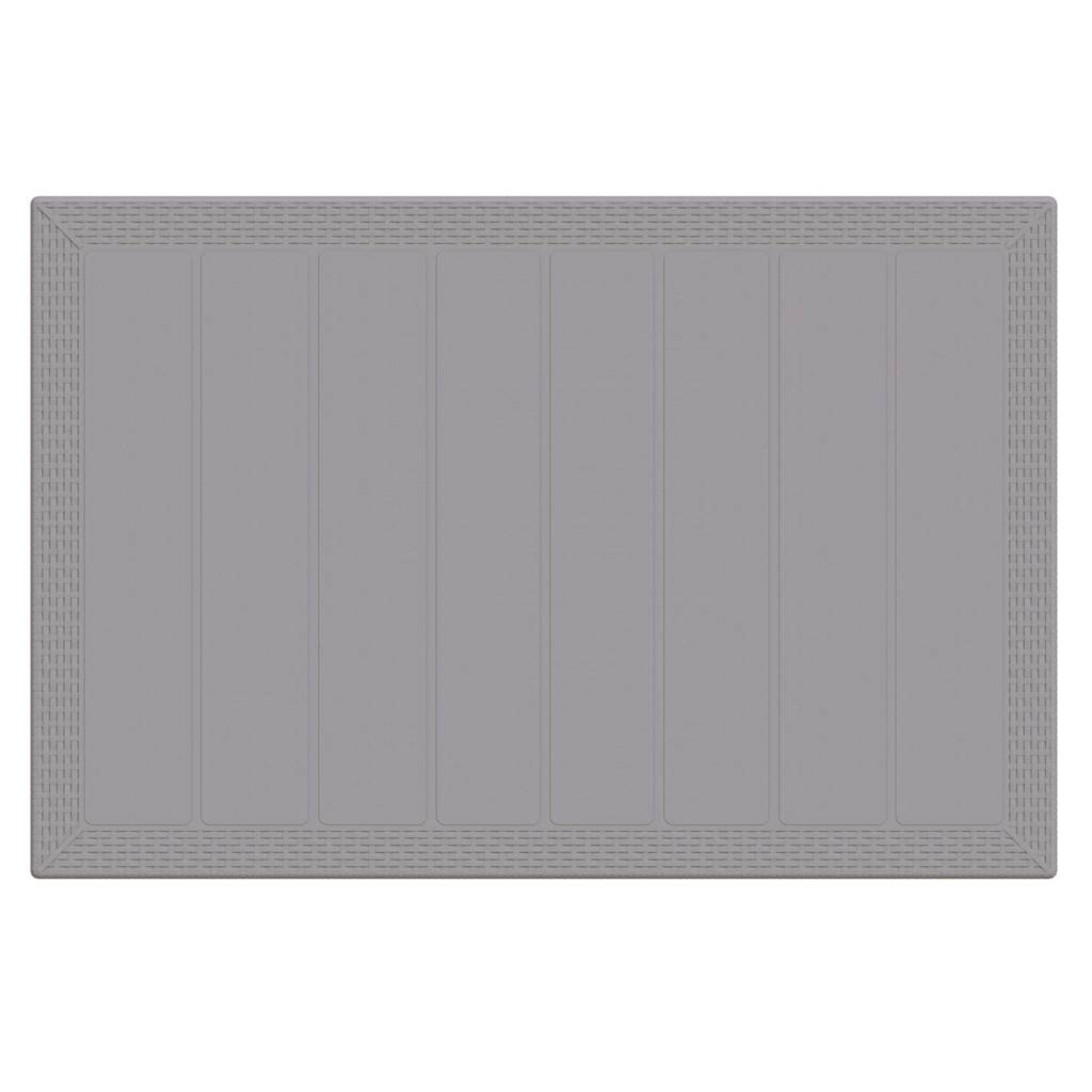 Ensemble de salle à manger pour jardin 5 pc Gris clair
