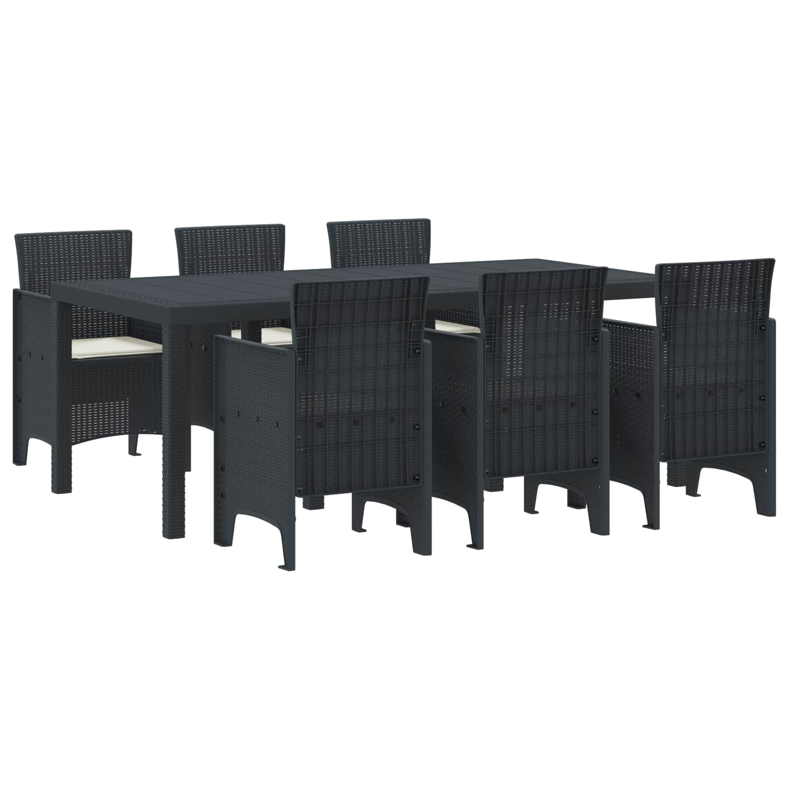 Ensemble de salle à manger pour jardin 7 pcs Anthracite - XIOS