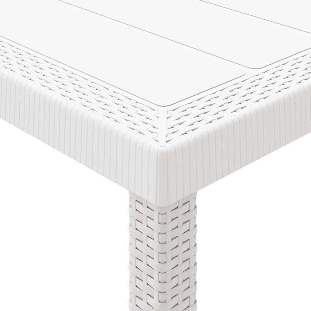 Ensemble de salle à manger pour jardin 7 pcs Blanc - XIOS