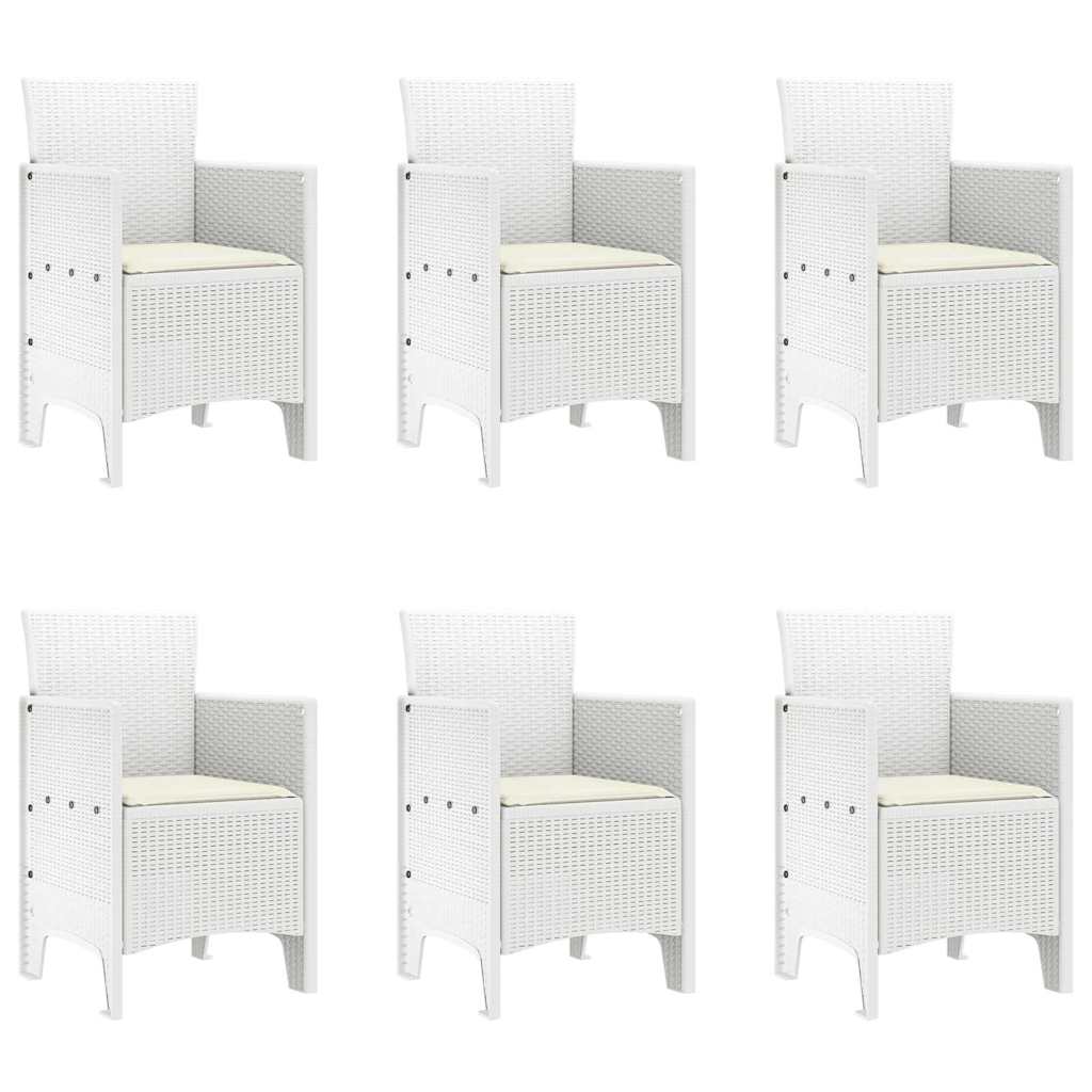 Ensemble de salle à manger pour jardin 7 pcs Blanc - XIOS