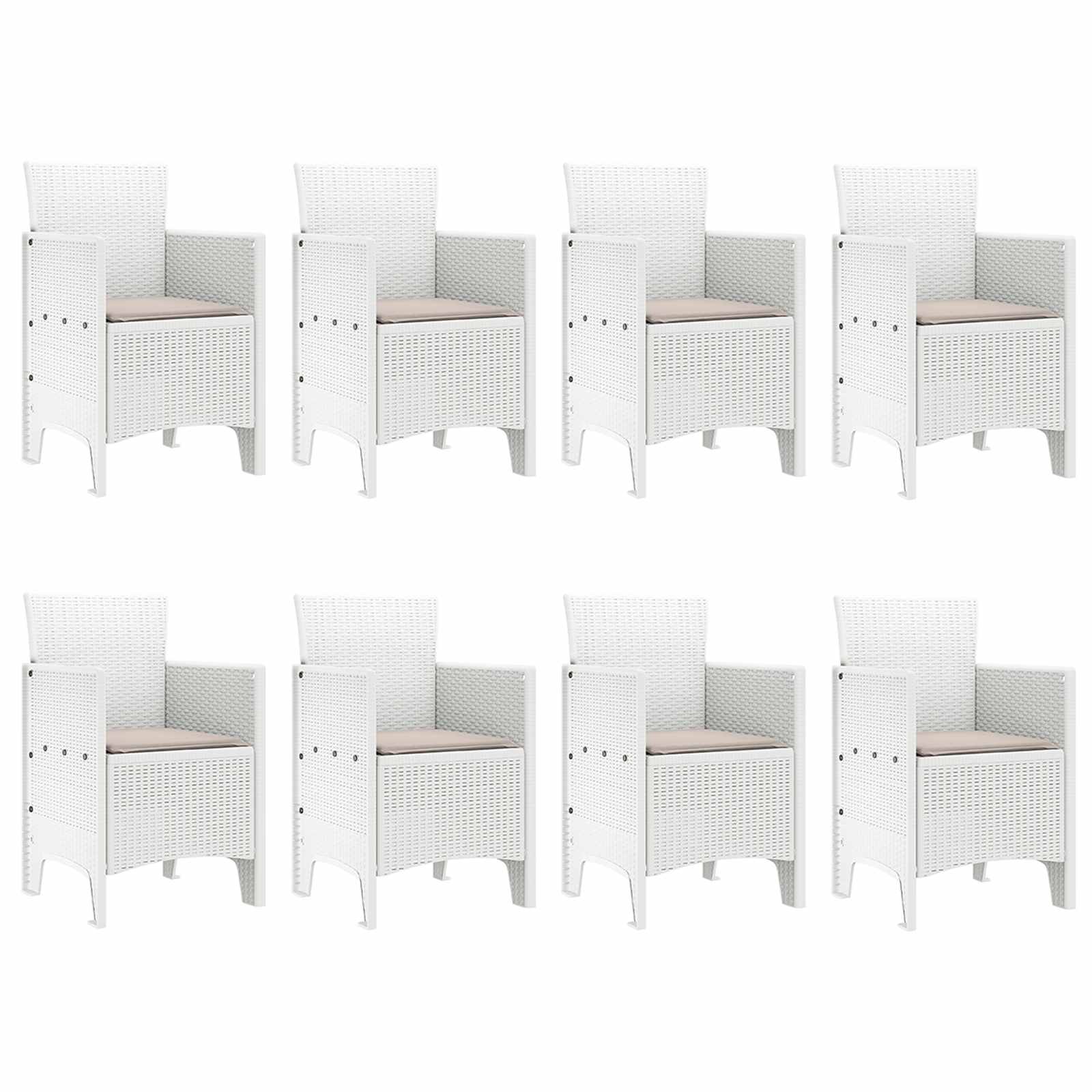 Ensemble de salle à manger pour jardin 9 pc Gris clair - XIOS