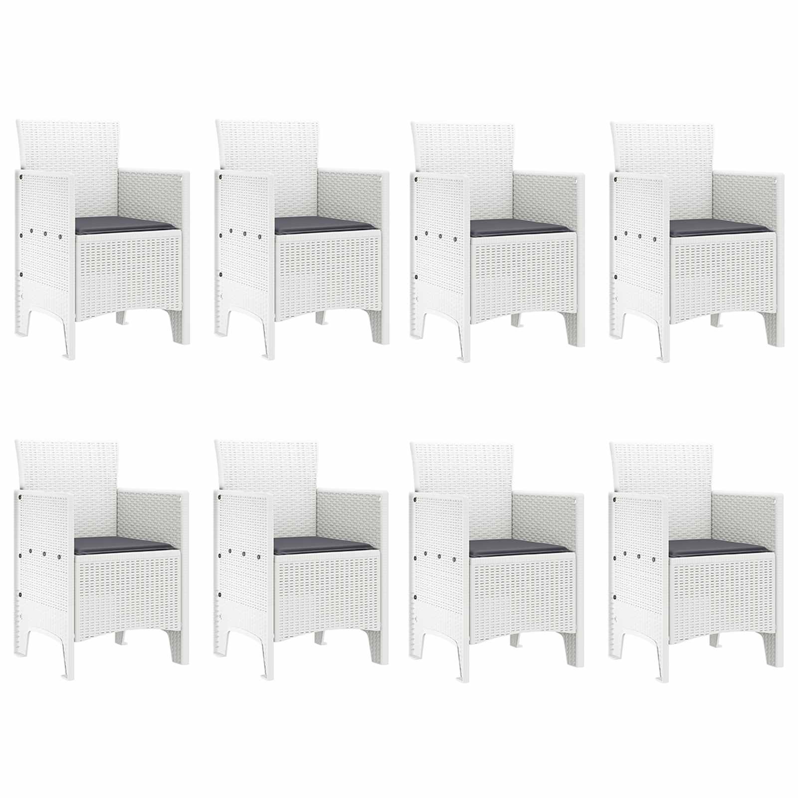 Ensemble de salle à manger pour jardin 9 pc Gris clair - XIOS