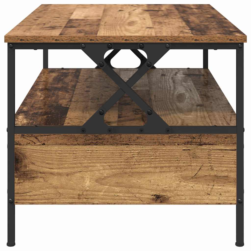 Table basse Bois ancien 100 x 51 x 45 cm Bois d'ingénierie - XIOS